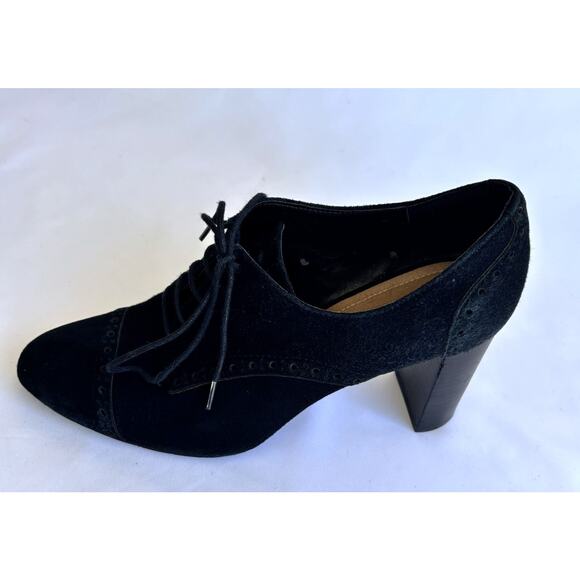 Tahari Evo Suede Upper Lace Up Oxford Style 4in Pump Heels Size 8.5 - Picture 4 of 7